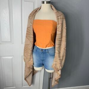 Anthropologie x Moth Geometric Print Cardigan, Brown, S